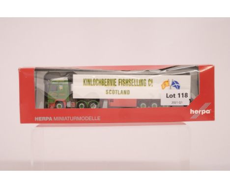 Manufacturer  - Herpa | Description - Merc Actros Reefer Trailer - Kinlochbervie Fishselling | Stock Code -  | Notes - | Scal