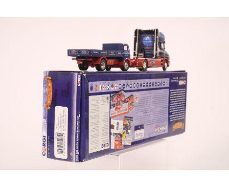 Manufacturer  - Corgi | Description - Scania T Cab &amp; Morris 4 Wheel Dropside - Stan Robinson Commemorative Set | Stock Co