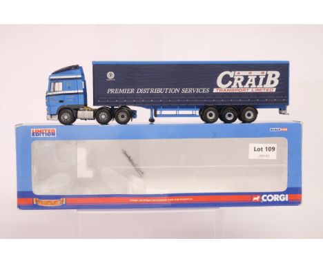 Manufacturer  - Corgi | Description - DAF XF Space Cab Curtianside - A.R.R. Craib Transport Ltd | Stock Code - CC13228 | Note