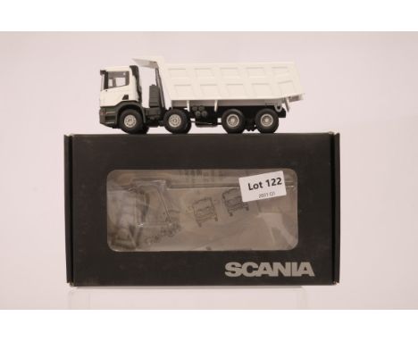 Manufacturer  - N/A | Description - Scania P308 Dumper Truck | Stock Code - N/A | Notes - | Scale - 1:50 | Certificate - No