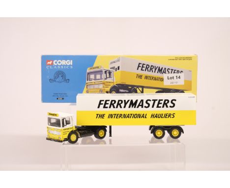 Manufacturer  - Corgi | Description - AEC Box Trailer Set - Ferrymasters | Stock Code - 21301 | Notes - | Scale - 1:50 | Cert