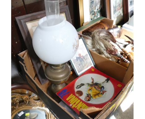 Hunting pictures, Argentina 1978 sticker book, Border Terrier books, oil lamp 