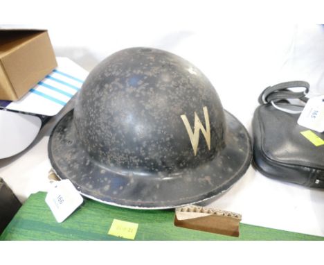 1939 warden's helmet with liner 