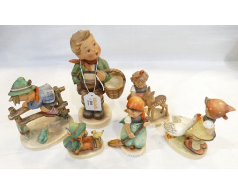 Collection of six Goebel figures 