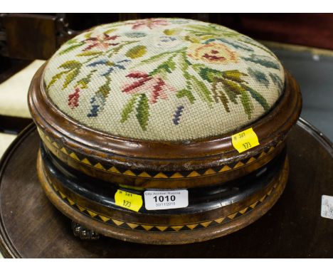 TAPESTRY LIFT TOP FOOT STOOL