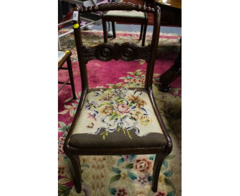 REGENCY ROPE BACK OCCASIONAL CHAIR WITH TAPESTRY SEAT