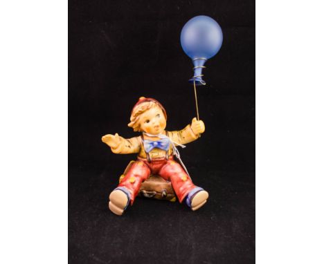 HUMMEL FIGURE BOY "WAITING AROUND" IN BOX