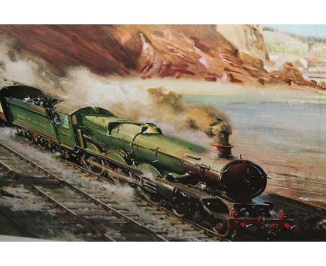 * TERENCE CUNEO, 
CASTLE ON THE COAST
limited edition colour print, signed in pencil and numbered 190/500, with Gild Trade St
