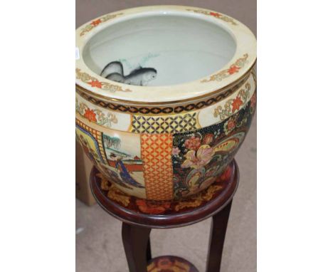 ARTS AND CRAFTS STYLE JARDINER AND PLANTER