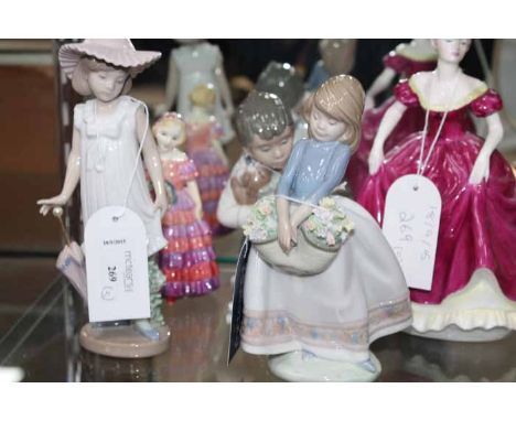 ASSORTED FIGURINES
including Lladro, two Nao, Royal Doulton and Coalport (5)