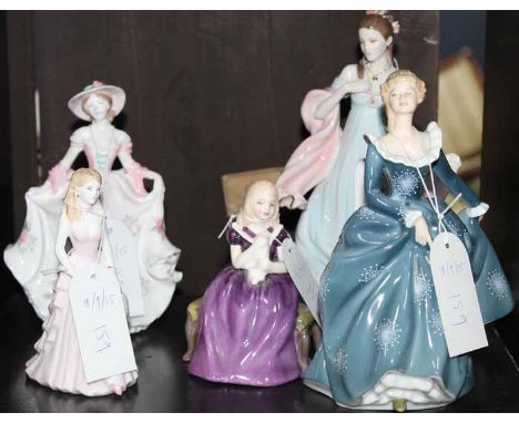 COLLECTION OF ROYAL WORCESTER, ROYAL DOULTON AND COALPORT FIGURINES
including Royal Doulton 'Fragrance', HN2334, Royal Worces