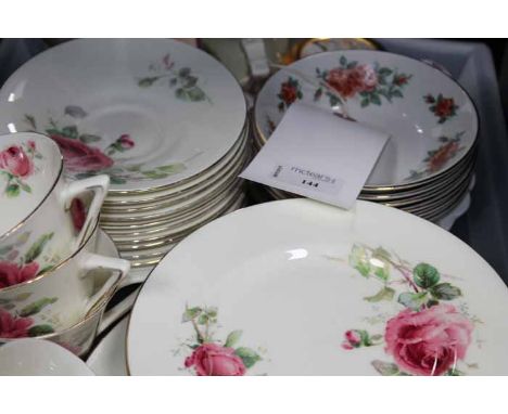 ROYAL DOULTON PART TEA SET
with pink rose pattern, 35 pieces approximately, along with other ceramic items