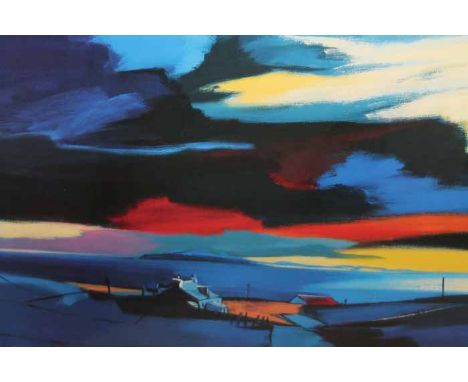PAM CARTER (BRITISH b.1960),
ROOM WITH A VIEW, SKYE
limited edition colour lithograph, signed in pencil and numbered 578/850
