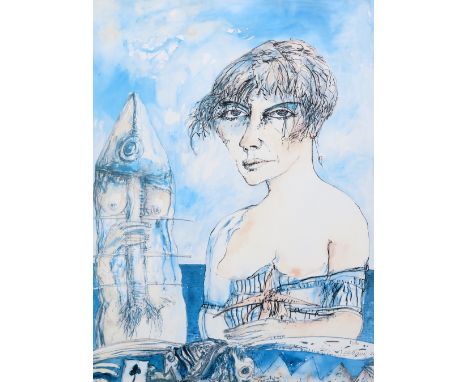 JOHN BELLANY (SCOTTISH, 1942 - 2013), CELTIC VOYAGE, lithograph, signed, dated '92 and numbered 50/50 in pencil, framed. 73.5