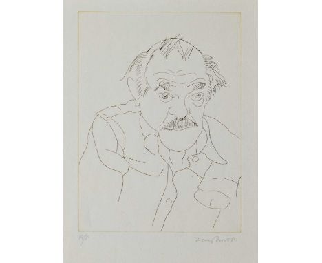 Sir Terry Frost, RA (British, 1915-2003) - Artist's Proof etching - Self portrait, signed and dated '80 in pencil lower right
