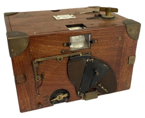 CAMERAS: A rare Luzo camera, by H J Redding and Gyles, Model 3, circa 1896,   No. 17328 Patent, 1025, in a mahogany case with