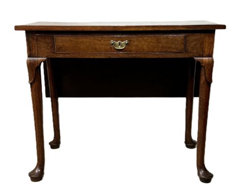 A Scottish George II mahogany Bedroom table, circa 1758, manner of Alexander Peter,  with a plain rectangular top with single