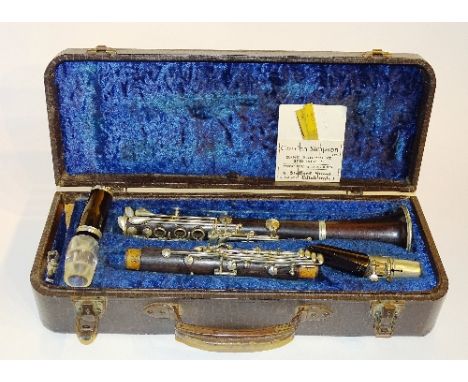 A clarinet in fitted case by Selmer of Paris
