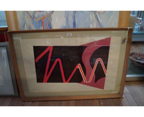 Michael Large (20th Century) - 'Electric', pencil signed limited edition colour screen print, dated (19)68, no. 1/5, inscribe