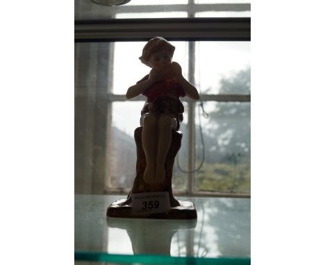 A Royal Worcester figure of 'Peter Pan' modelled by F. Gertner.