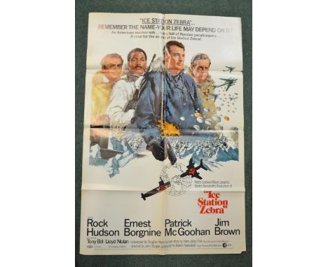 Two original movie posters - Grey Lady Down (1978) starring Charlton Heston, 69cm x 104cm, fair overall condition, some edge 