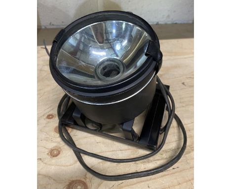 Morse code signaling lamp. 