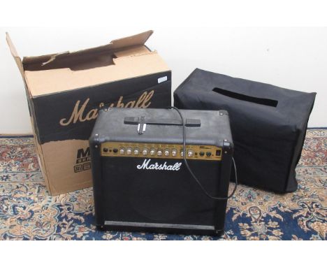 Marshall MG30DFX amp, original owners manual, with amplifier protector with original cardboard shipping box 