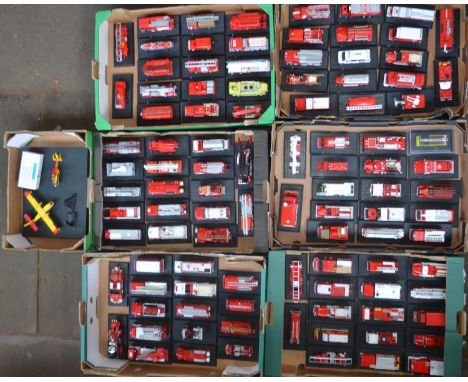 Collection of Del Prado Fire Engines Of The World models (scales vary) and articles, mostly in excellent condition, some mino