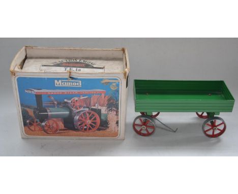 Boxed Mamod T.E.1a Steam Tractor with trailer. 