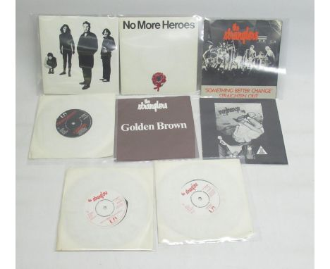 The Stranglers - 'Walk On By' UP 36429, '(Get A) Grip(On Yourself)' UP 36211, 'Peaches' UP 36248, 'Nice 'N' Sleazy'  UP 36379
