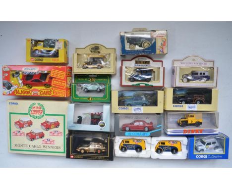 Collection of diecast vehicle models, various scales and manufacturers to include Corgi 1/43 scale 96656 special edition OO7 