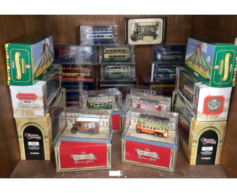 Twenty five various Corgi model buses etc. including Fairground Attractions, limited edition Original Omnibus and Days Gone C