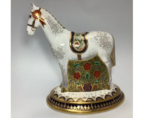 A Royal Crown Derby paperweight, 'The Show Pony', from the Designers' Choice Collection, with printed marks to base and gold 