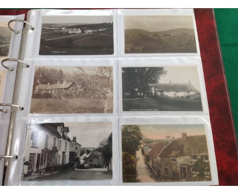 An album of nearly 160 Devon standard-size postcards ' and a containing more than 220 modern postcards and approximately 240 