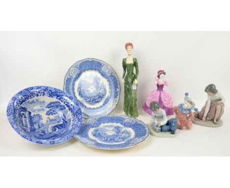 Lladro and Nao figurines, Royal Doulton Lori, 'A La Mode', and various other decorative ceramics       