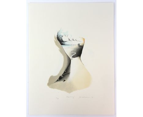 Lino Mannocci (British, b.1945), 'The Four ages of Day', portfolio of 4 lithographs printed in colours, with accompanying tex