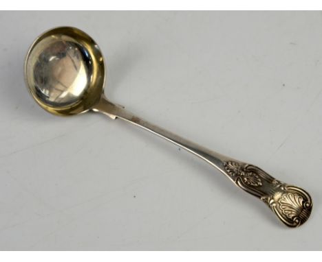 19th century Queen's patterns silver ladle by George Adams, London 1861       