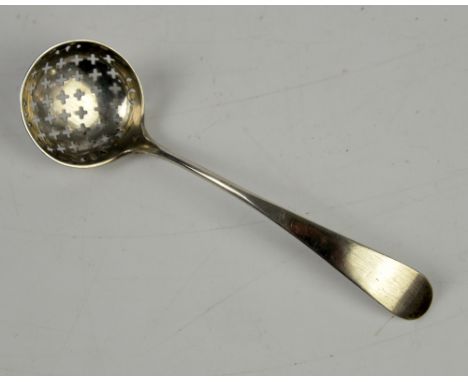 18th century Scottish silver sifter ladle by JW, Edinburgh 1791       