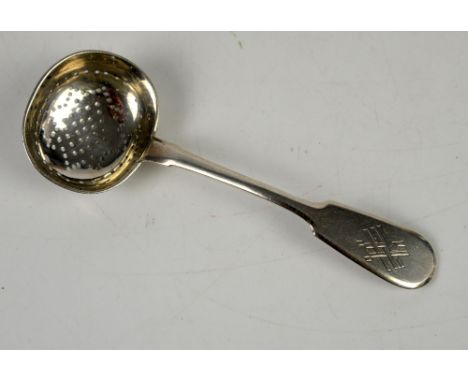 Russian silver fiddle pattern sifter ladle       