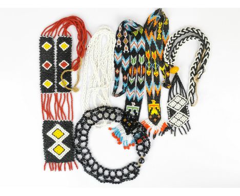 A quantity of vintage beadwork and other necklaces.