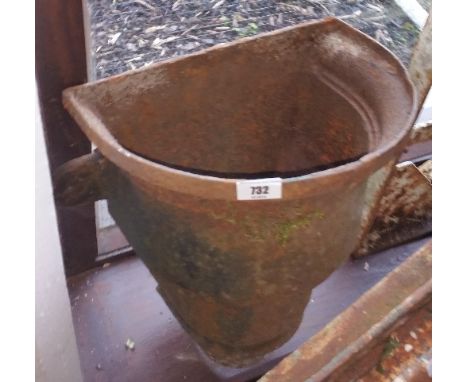 A Large 19th Century Cast Iron Hopper.