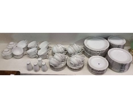 A Noritake Biarritz Pattern Dinner and Tea Service.