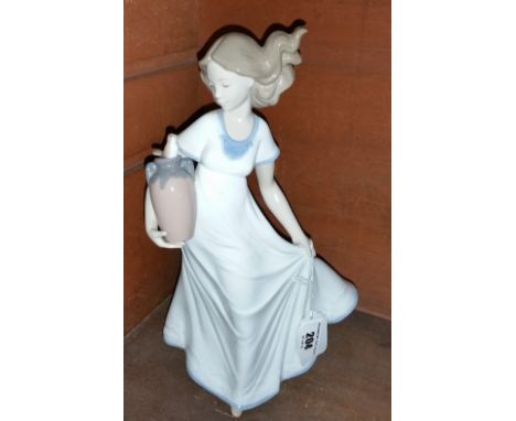 A Large Nao Figure of a Girl with an Urn.