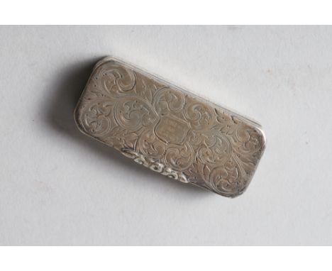 A Georgian rectangular snuff box, 1.1oz troy approx Maker & Date: Birmingham 1839, possibly John Tongue