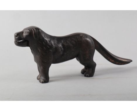 A cast iron nutcracker, in the form of a dog, Patent No 273480 