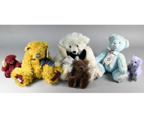 Two Dean's Rag Book Co. limited edition teddy bears - 'Dezmond' no.7/40 and 'Quentin' 17/300, to/w Boyds Patty Duke bear 'Fai