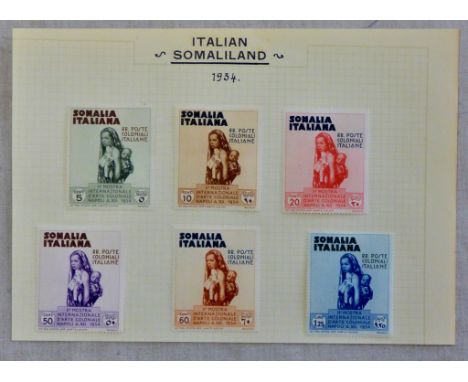 Italian Colonies Somaliland 1934-2nd International Colonial Exhibition SG187-192 m/m part set