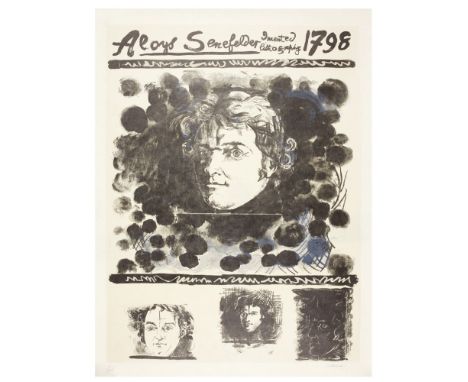 [§] GRAHAM SUTHERLAND O.M. (BRITISH 1903-1970)PORTRAIT OF ALOYS SENEFELDER - 1971-72 Signed, and dated IX/XXXV in pencil to m