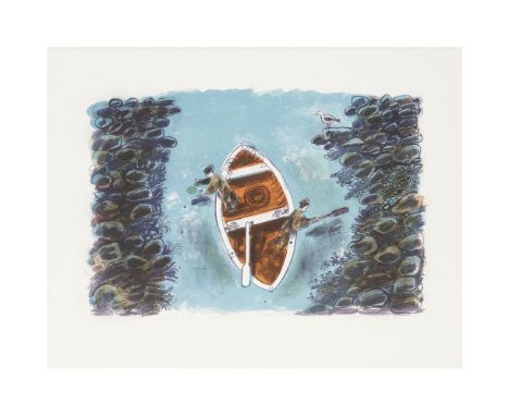 [§] BERNARD CHEESE (BRITISH 1925-2013)ON THE ROCKS Signed, titled, numbered 2/2 and inscribed 'archive' in pencil, lithograph