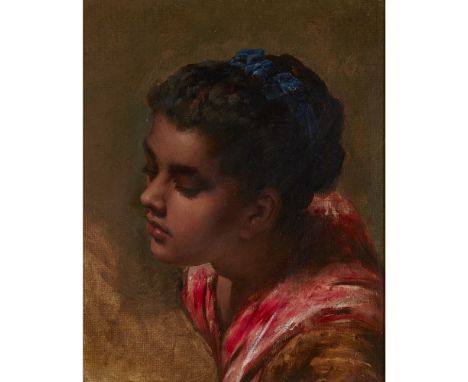 20TH CENTURY CONTINENTAL SCHOOLPORTRAIT OF A WOMAN Oil on canvas laid on board22.5cm x 18cm (9in x 7in)